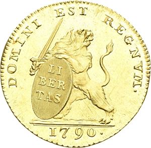 Insurrection coinage, lion d`or 1790