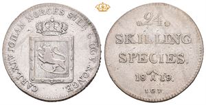 Carl XIV Johan (1818 - 1844) 24 skilling 1819 Riss / riper.