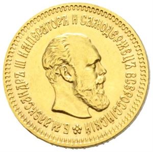 Alexander III, 5 rubel 1888.