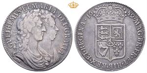 England. William & Mary, 1/2 crown 1689