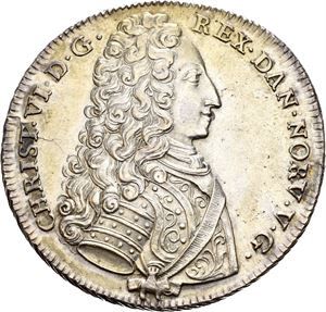 CHRISTIAN VI 1730-1746, KONGSBERG, Reisedaler 1733. S.2