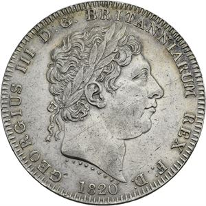 George III, crown 1820 LX