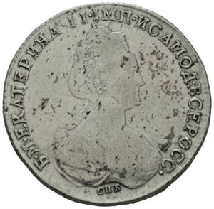 Catharina II, rubel 1782. St.Petersburg