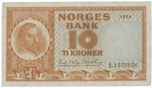 10 kr 1954