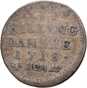 Frederik IV, 12 skilling 1718