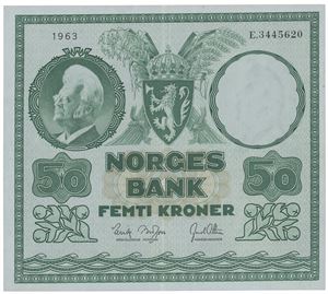 50 kroner 1963. E.3445620