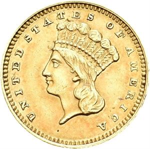 1 dollar 1862