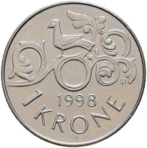 1 krone 1998 u/hull