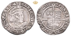 England. Henrik VIII 1509-1547, groat 2.nd.coinage 1526-1544
