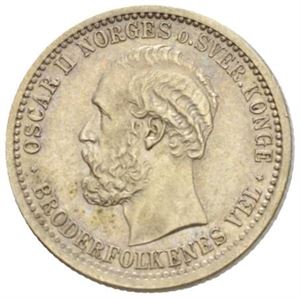 50 øre/15 skilling 1875.