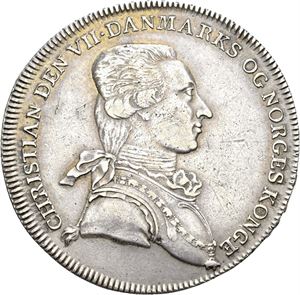 CHRISTIAN VII 1766-1808 Reisedaler 1788. S.7