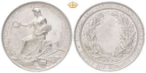 Akershus Amts Landhusholdningsselskab. Tinn. 43 mm. Små kantmerker