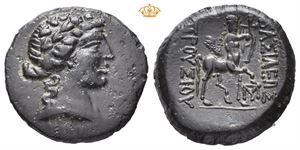 KINGS of BITHYNIA. Prusias II Cynegos, 182-149 BC. Æ (20 mm; 4,33 g)