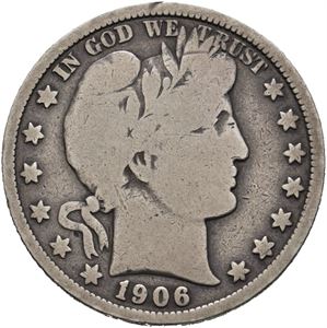 ½ Dollar "Barber Half Dollar" 1906 O