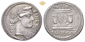 L. Scribonius Libo. 62 BC. AR denarius (3,88 g)