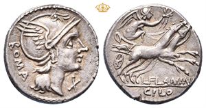 L. Flaminius Chilo, 109-108 BC. AR denarius (3,91 g)