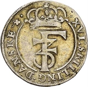 FREDERIK III 1648-1670. 1 mark 1668. S.64