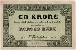 1 krone 1917. 6753424