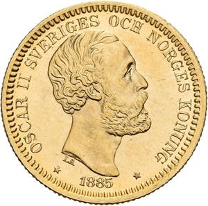 OSKAR II 1872-1907. 20 kronor 1885