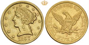 5 Dollar 1857 C