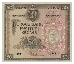 50 kroner 1944. X574506