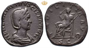 Herennia Etruscilla. Augusta, AD 249-251. Æ sestertius (18,44 g).
