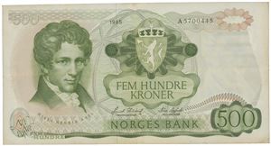 500 kroner 1985 A