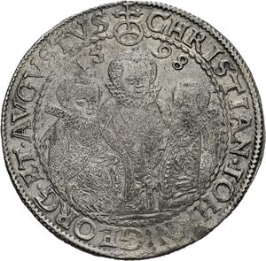 Christian II, Johann Georg I & August, taler 1598, Dresden