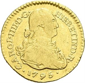 Carl IV, 1 escudo 1795. Popayan