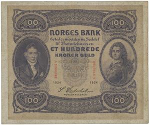 100 kroner 1924. A.5766088