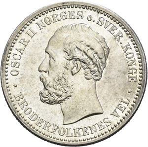 1 krone 1890. Prakteksemplar/choice