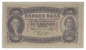 10 kroner 1917. F7952509
