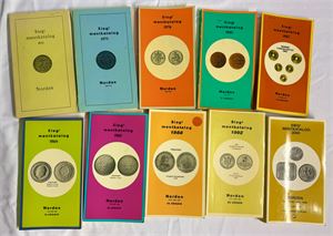 Sieg’s Møntkatalog 1972 Norden, 73, 76, 80, 83, 84, 85, 88, 92 og 2000