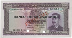 Mozambique 500 escudos