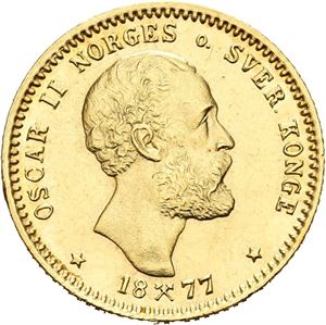 Oscar II. 10 kroner 1877