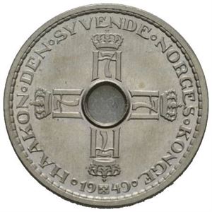 1 krone 1949. Prakteksemplar/choice