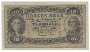 10 kroner 1944. F3778535