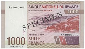 Rwanda 1000 francs