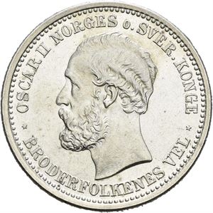 1 krone 1895. Liten ripe i kanten/minor scratch on the edge