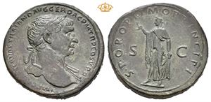 Trajan, AD 98-117. Æ sestertius (27,89 g)
