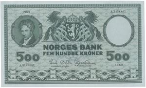 500 kroner 1969 A 3428807.