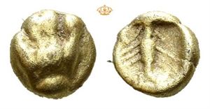 IONIA, Mylasa (?) Circa 600-550 BC. EL 1/48 stater (0,24 g).