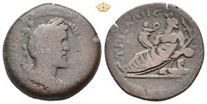 EGYPT, Alexandria. Antoninus Pius, AD 138-161. Æ drachm (32,5 mm; 22,38 g)