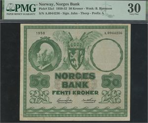 50 kroner 1950 A