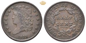 1/2 cent 1835