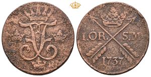 1 öre SM 1737. Stockholm