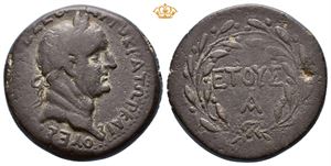 ASIA MINOR, Uncertain. Vespasian, AD 69-79. Æ tetrassarion (27 mm, 14,96 g).