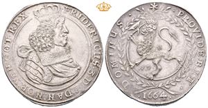 Norway . 2 speciedaler 1664. RR. S.17