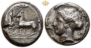 SICILY, Syracuse. 405-395 BC. AR tetradrachm (16,58 g).