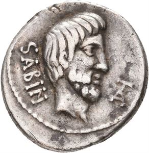 L. Titurius L.f. Sabinus. 89 BC. AR denarius (3,65 g)